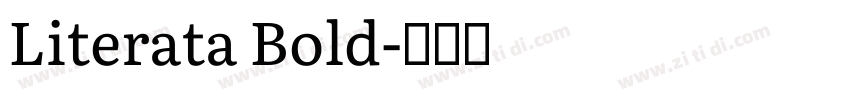 Literata Bold字体转换